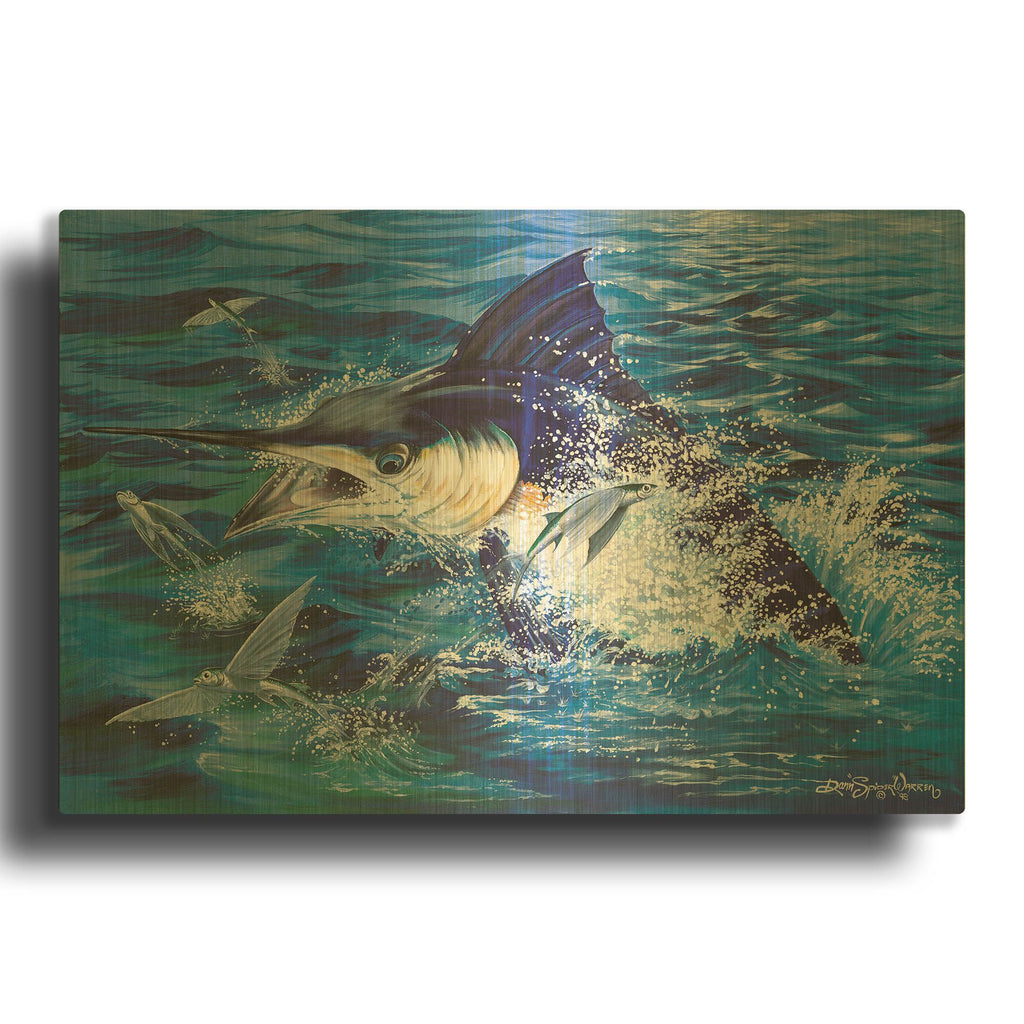 'Fight For Life' By Dann Spider Warren Gold Metal Wall Art