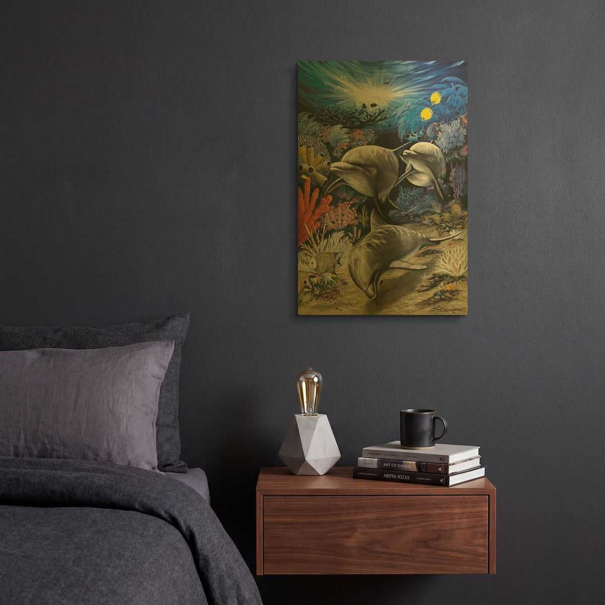 'In Search Of Mischief' By Dann Spider Warren Gold Metal Wall Art