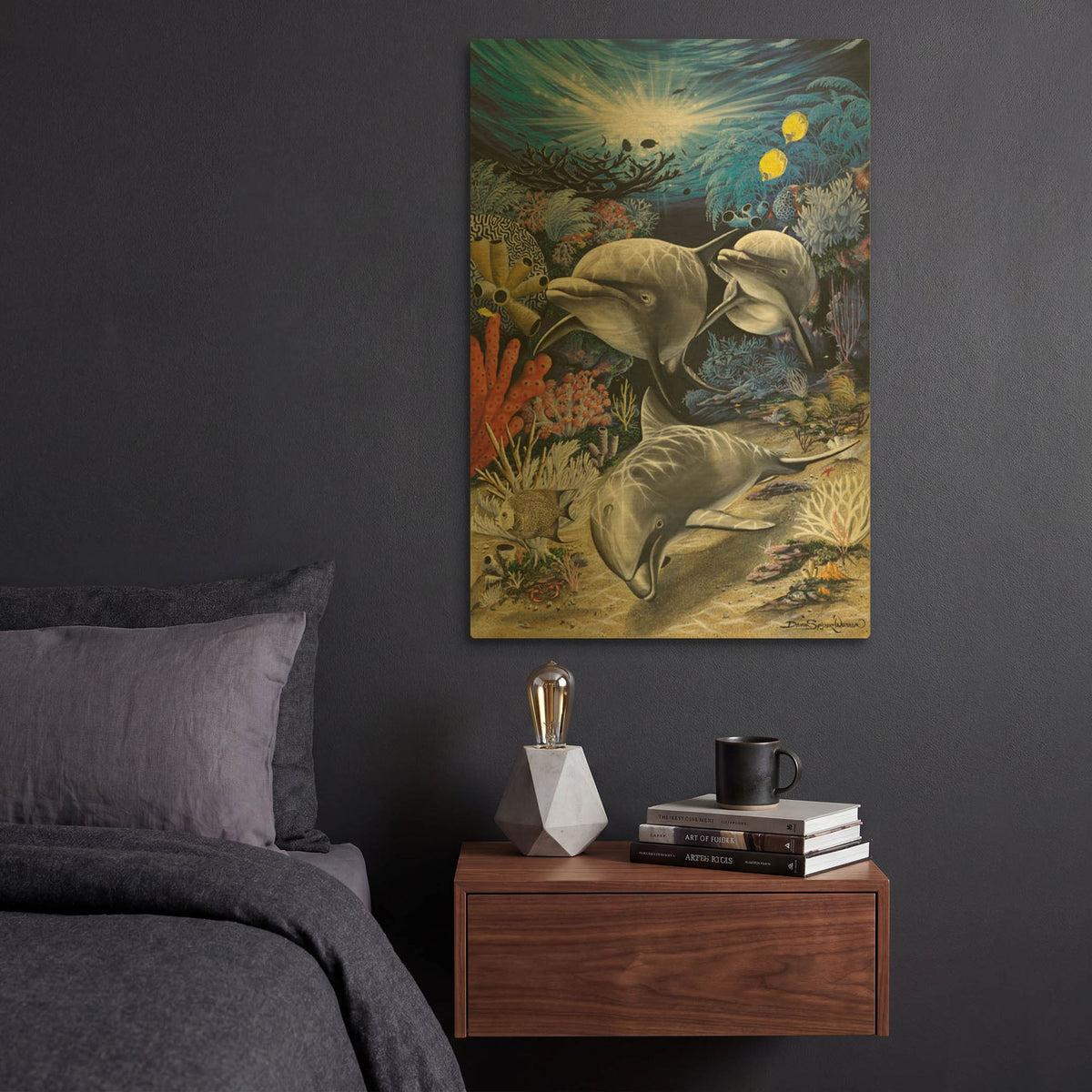 'In Search Of Mischief' By Dann Spider Warren Gold Metal Wall Art