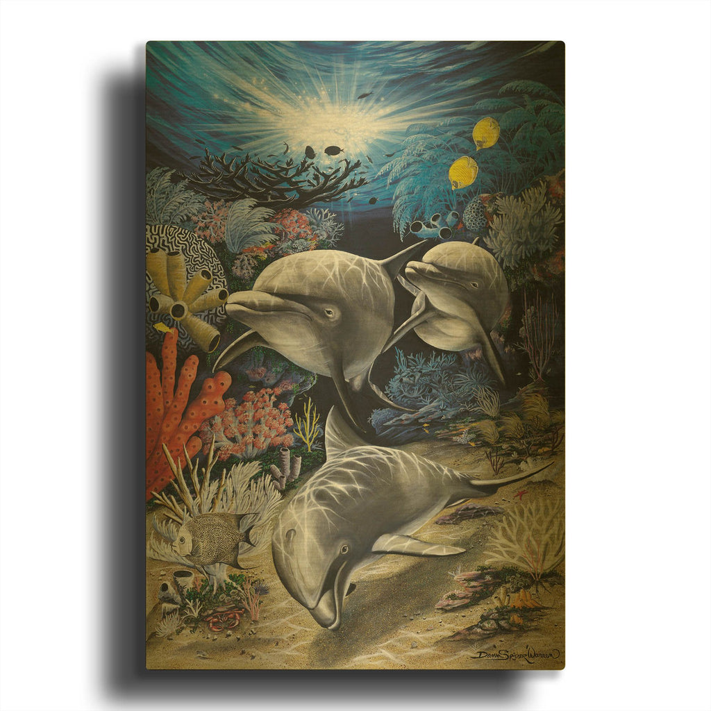 'In Search Of Mischief' By Dann Spider Warren Gold Metal Wall Art
