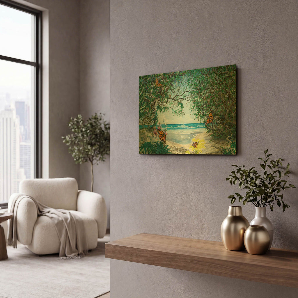 'Invasion Of The Monarchs' By Dann Spider Warren Gold Metal Wall Art