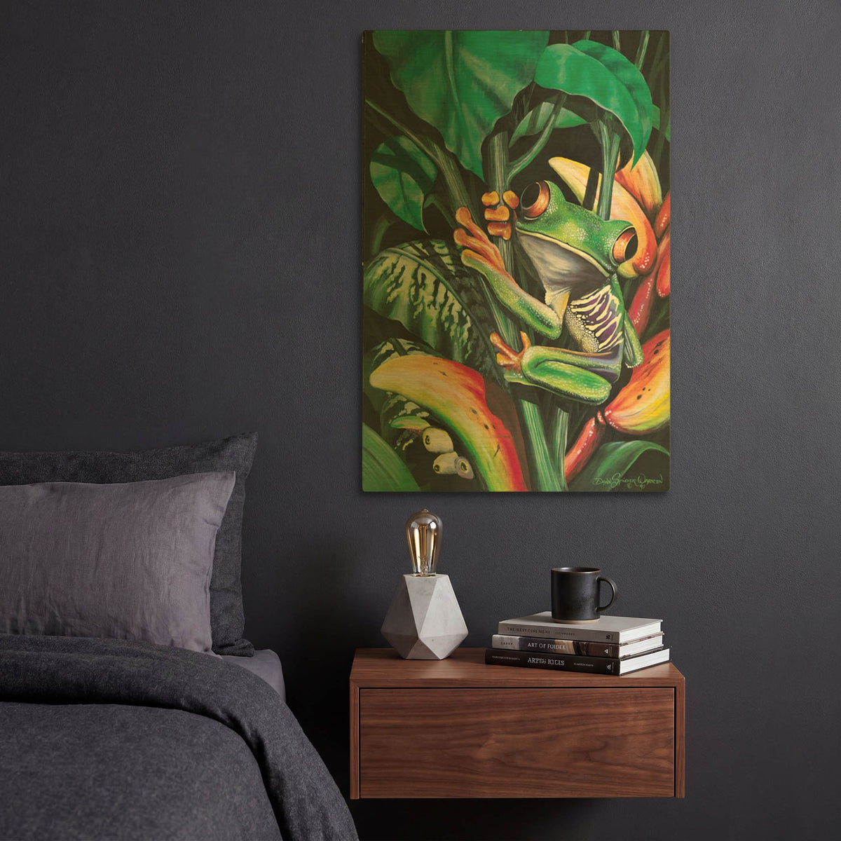 'Rainforest Prince' By Dann Spider Warren Gold Metal Wall Art