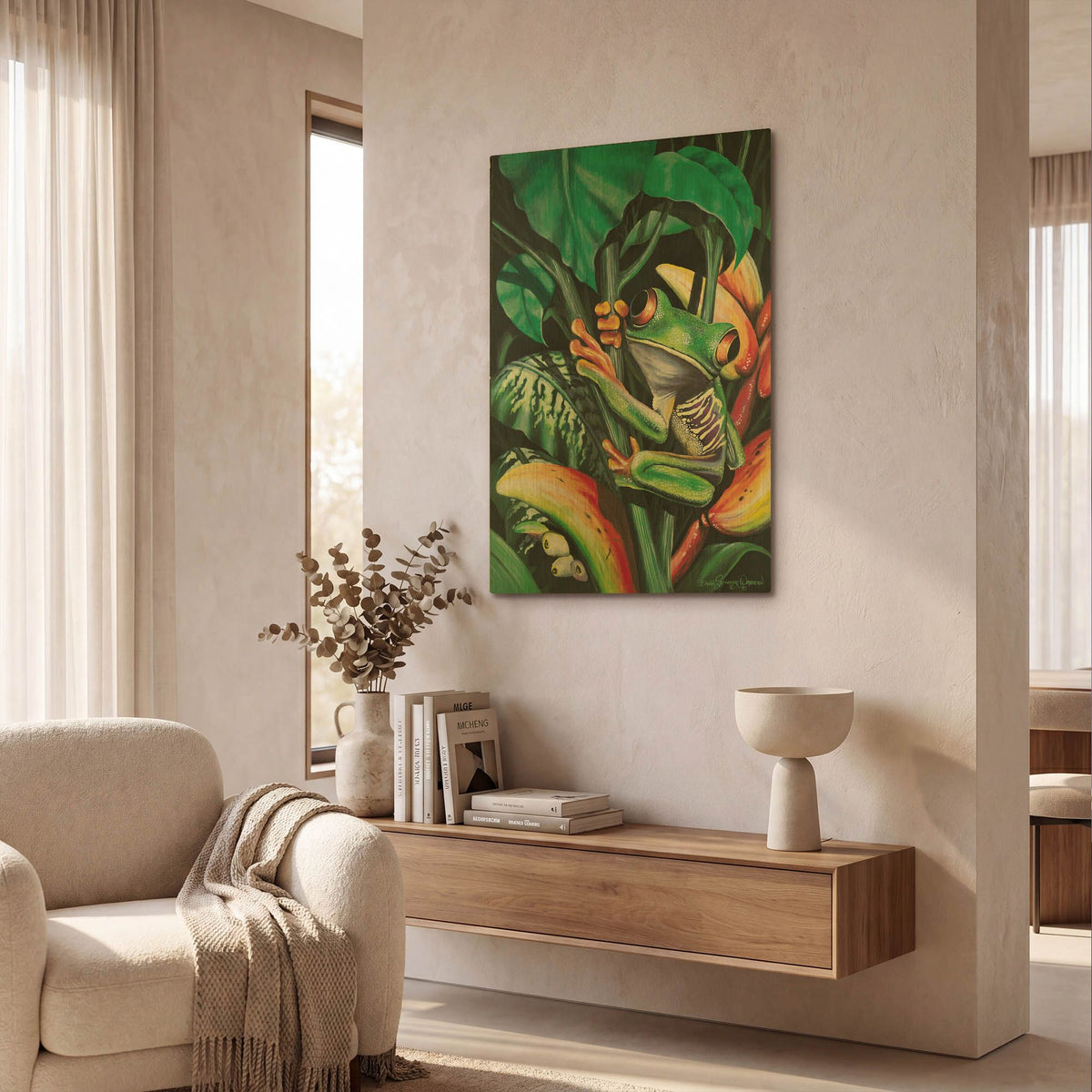 'Rainforest Prince' By Dann Spider Warren Gold Metal Wall Art