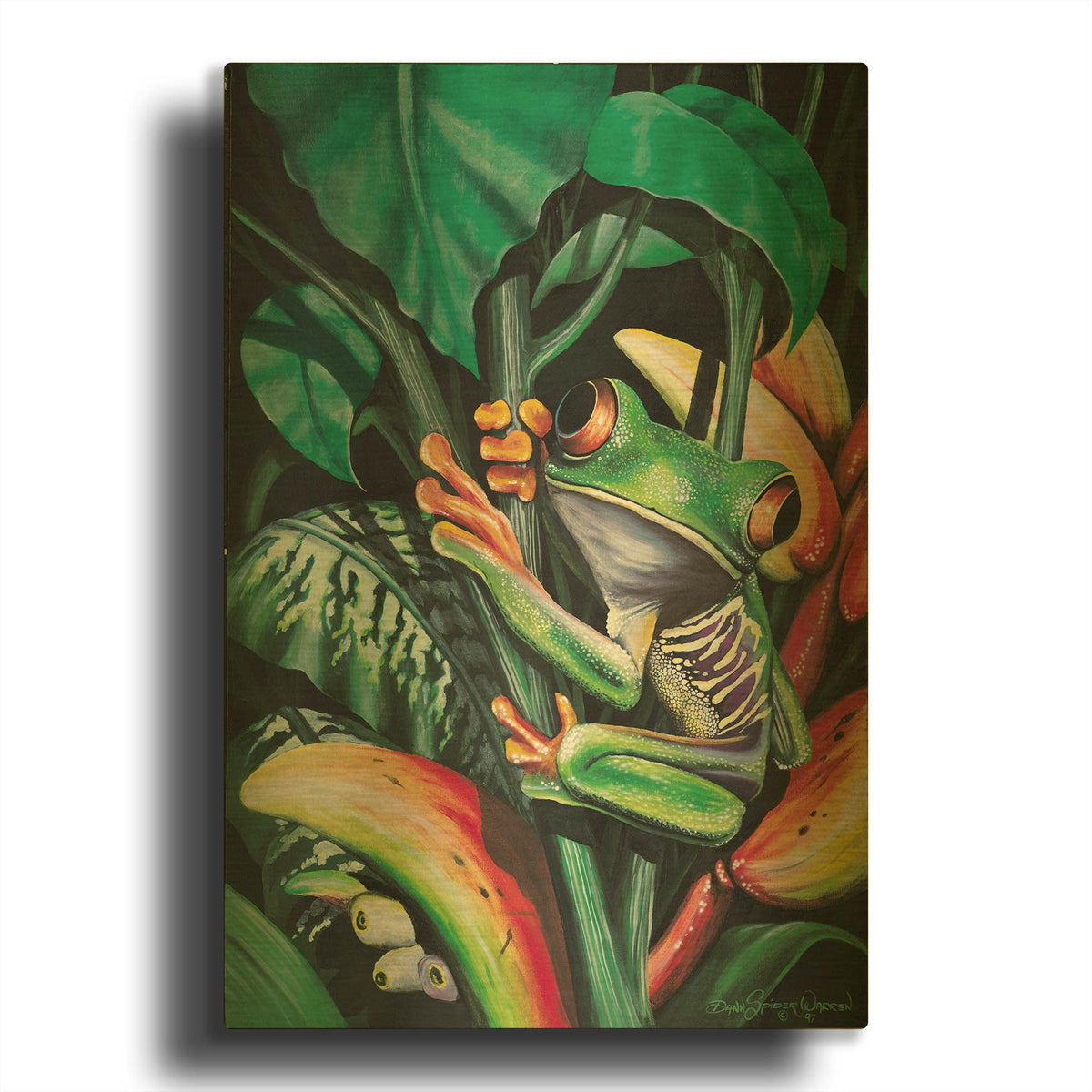 'Rainforest Prince' By Dann Spider Warren Gold Metal Wall Art