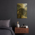 'The Messenger' By Dann Spider Warren Gold Metal Wall Art