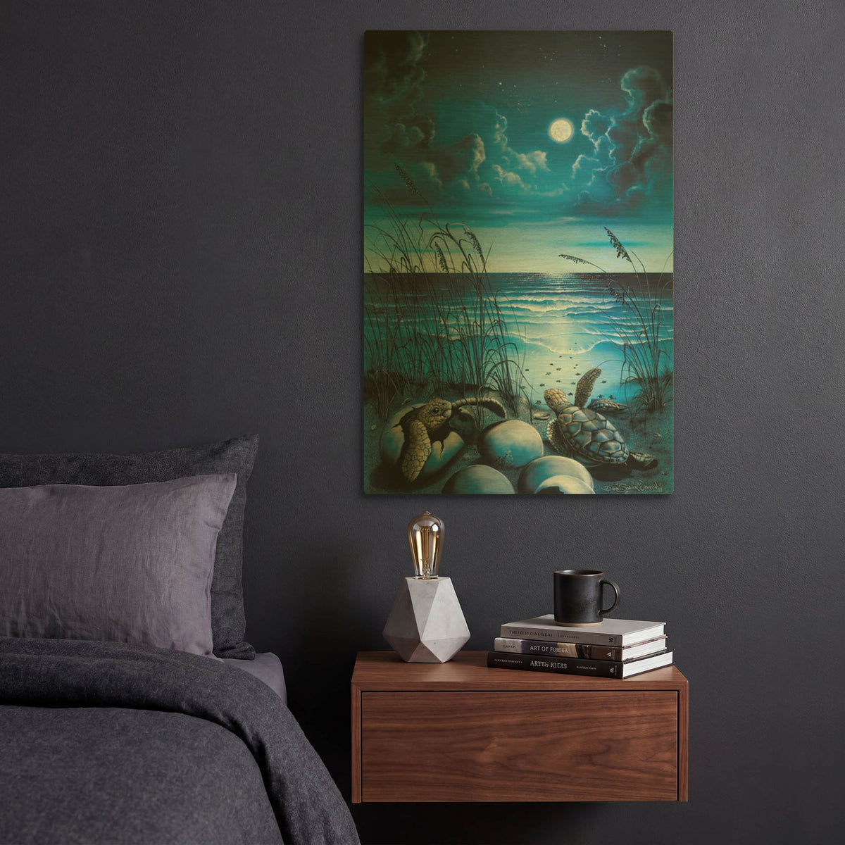 'The Great Escape' By Dann Spider Warren Gold Metal Wall Art