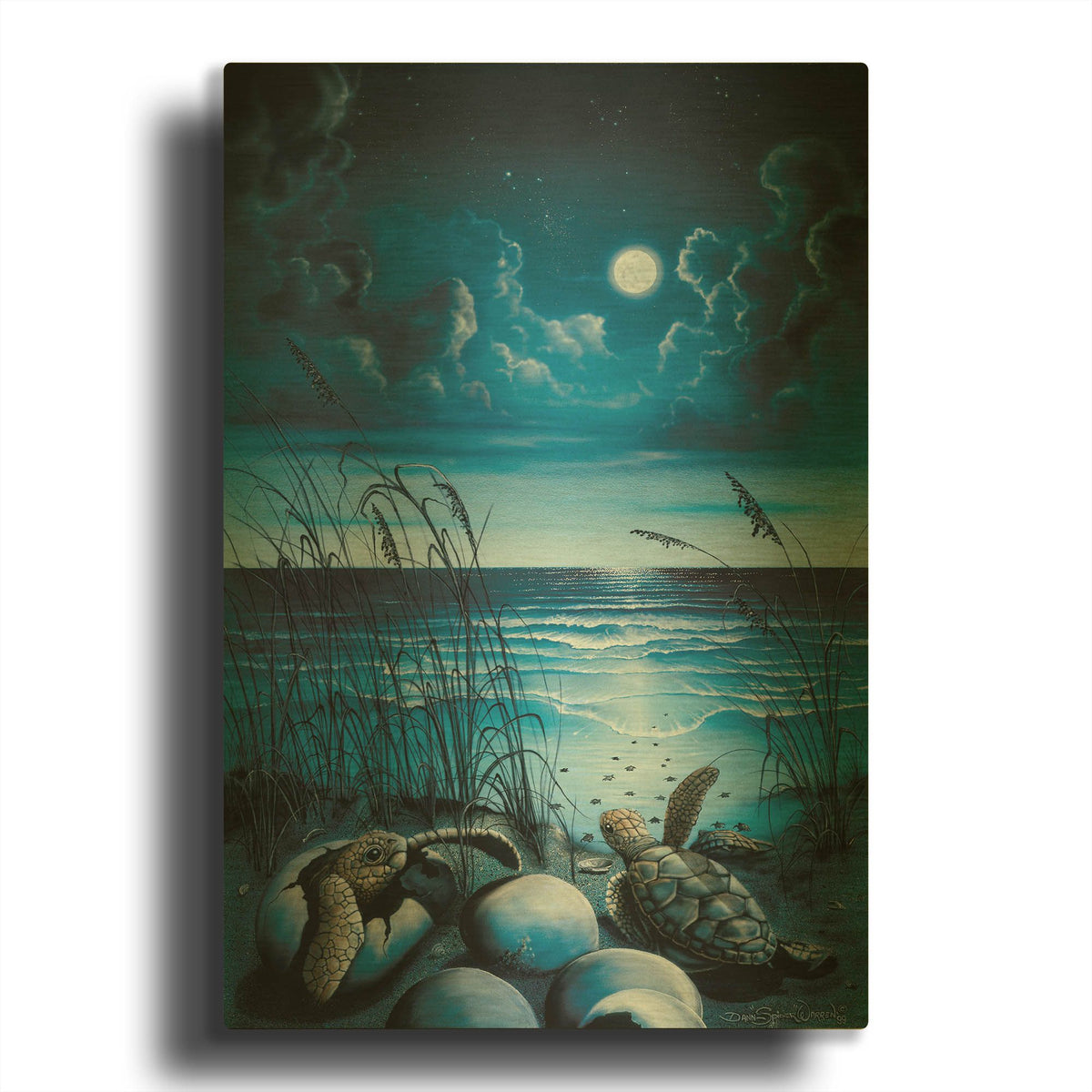 'The Great Escape' By Dann Spider Warren Gold Metal Wall Art