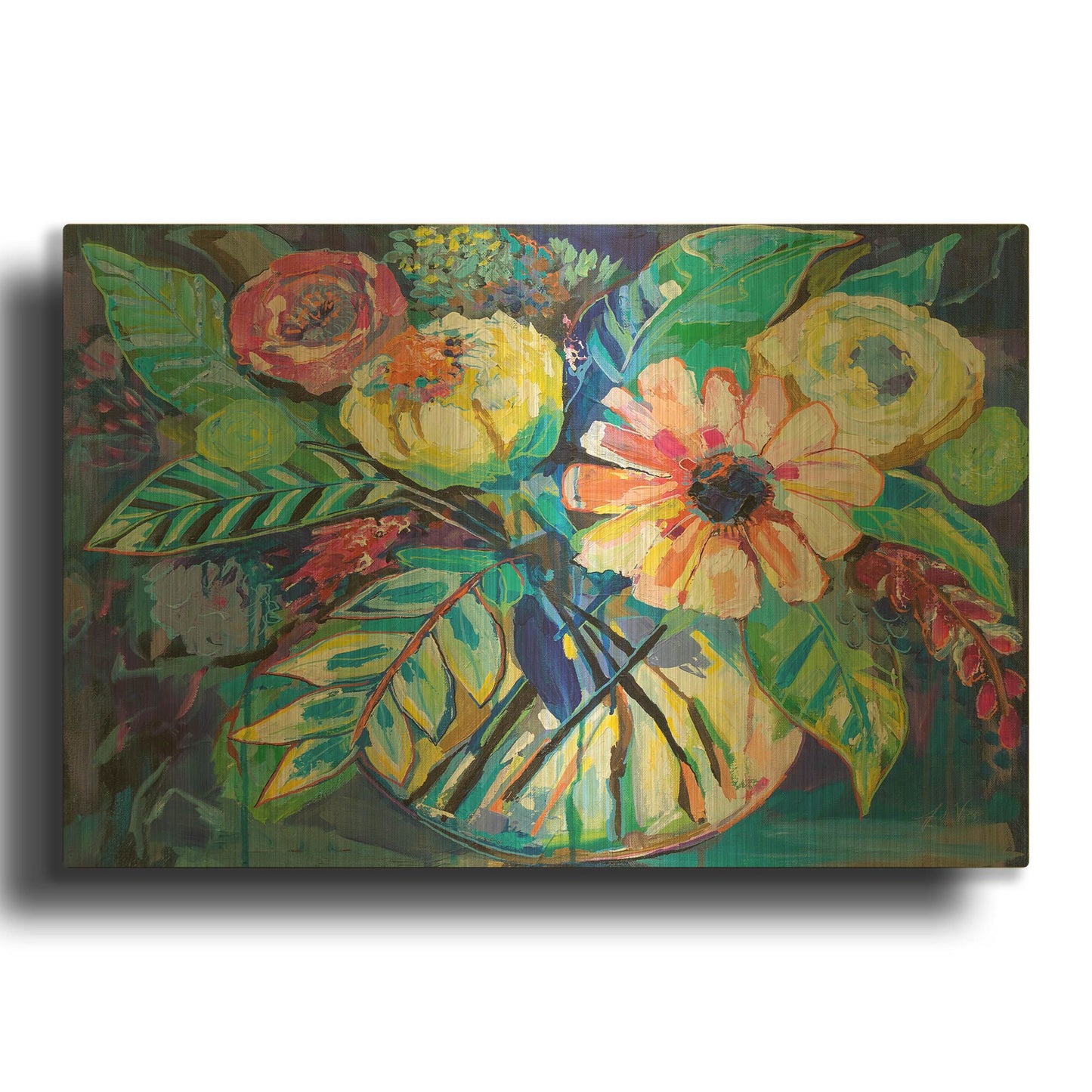 'Happiness' By Jeanette Vertentes Gold Metal Wall Art