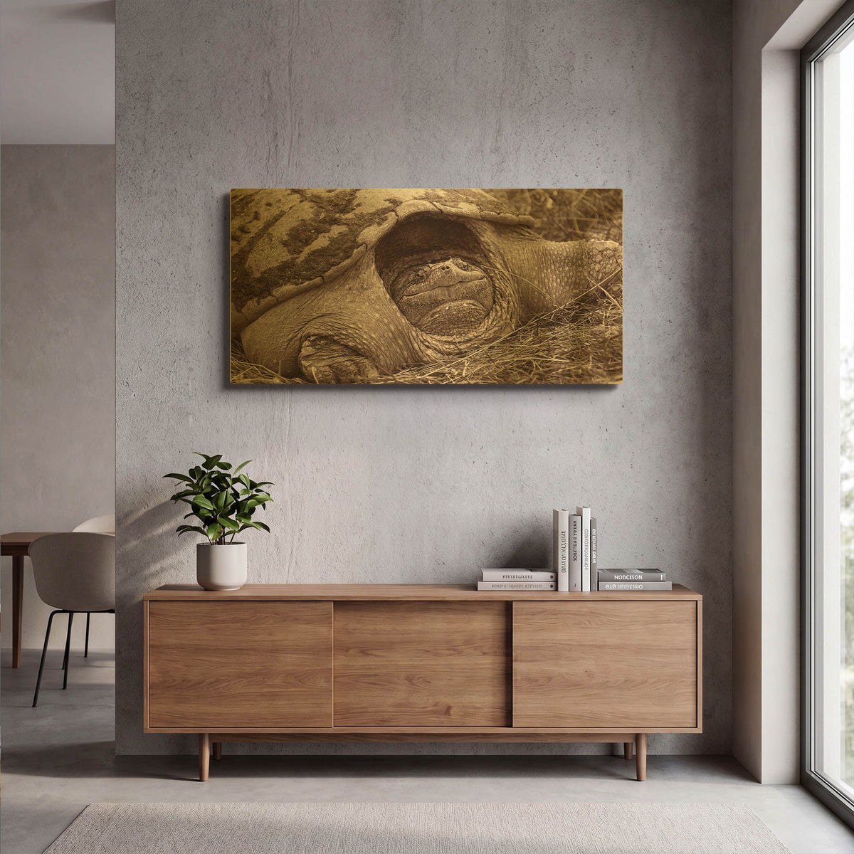 'Buffalo River 11' By Gordon Semmens Gold Metal Wall Art