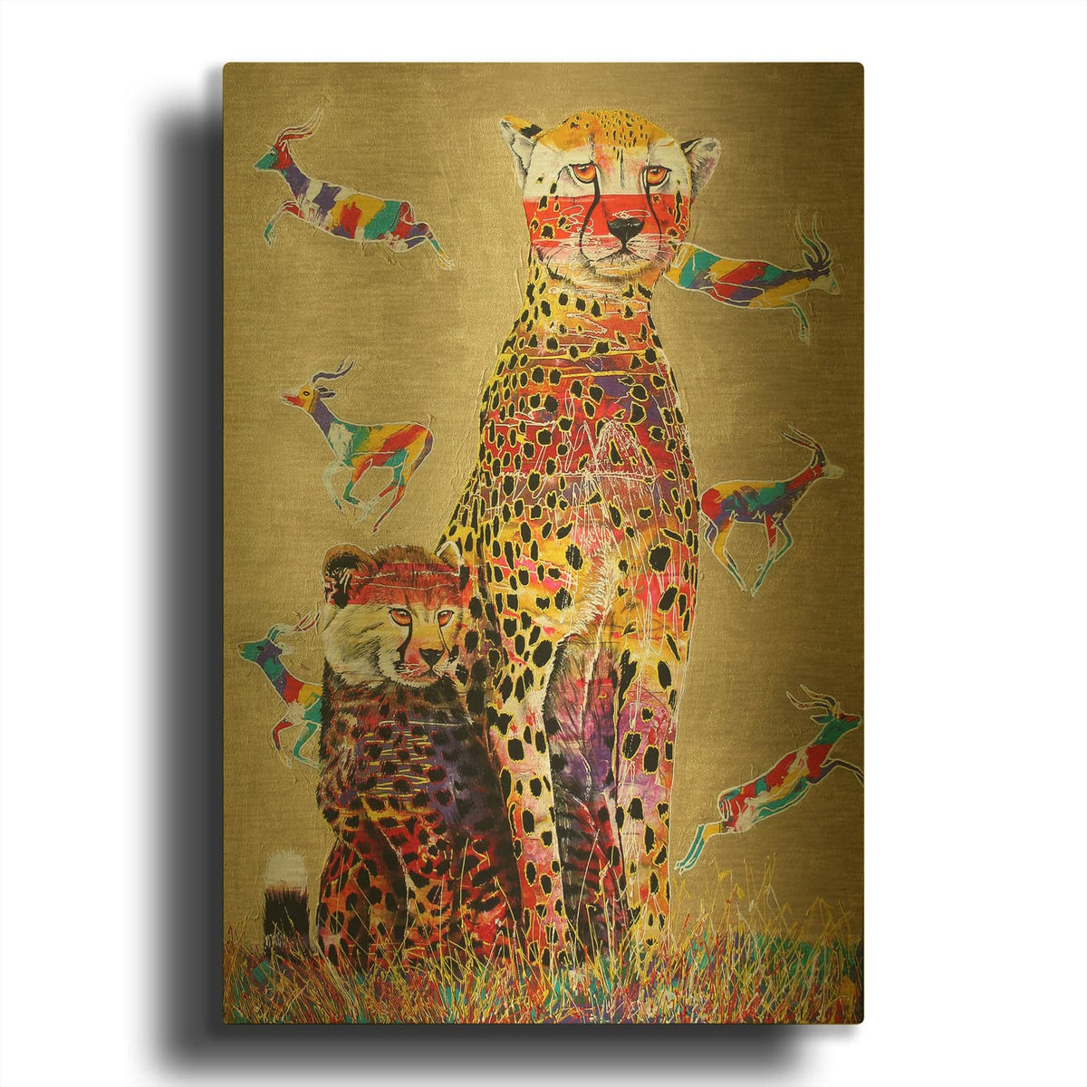 'African Watch' By Graeme Stevenson Gold Metal Wall Art
