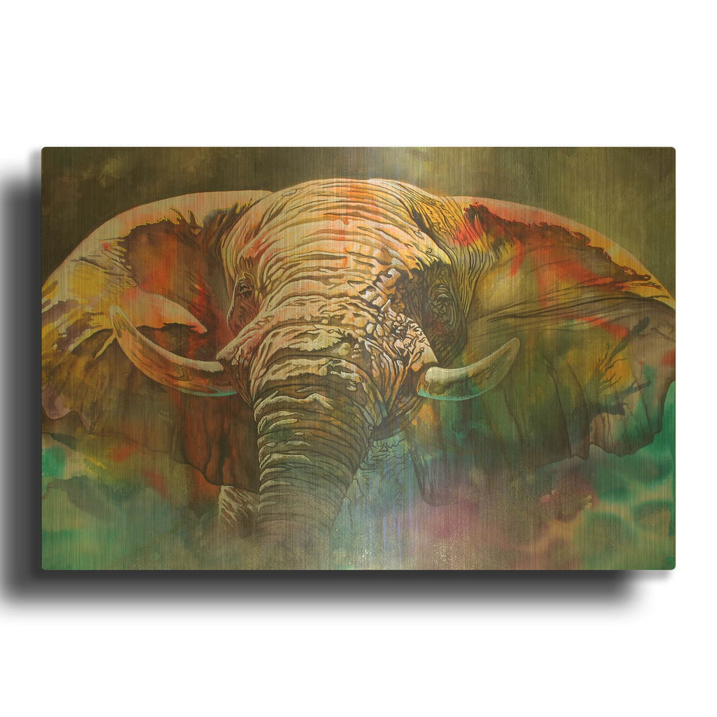 'Back Off Large' By Graeme Stevenson Gold Metal Wall Art