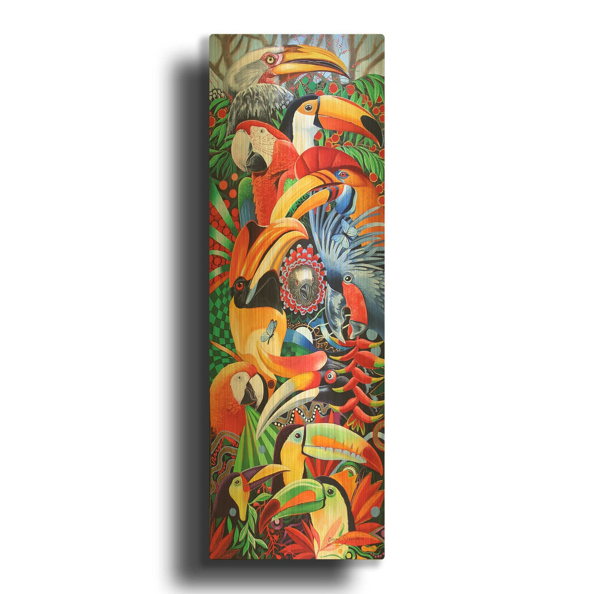 'Heads Up' By Graeme Stevenson Gold Metal Wall Art