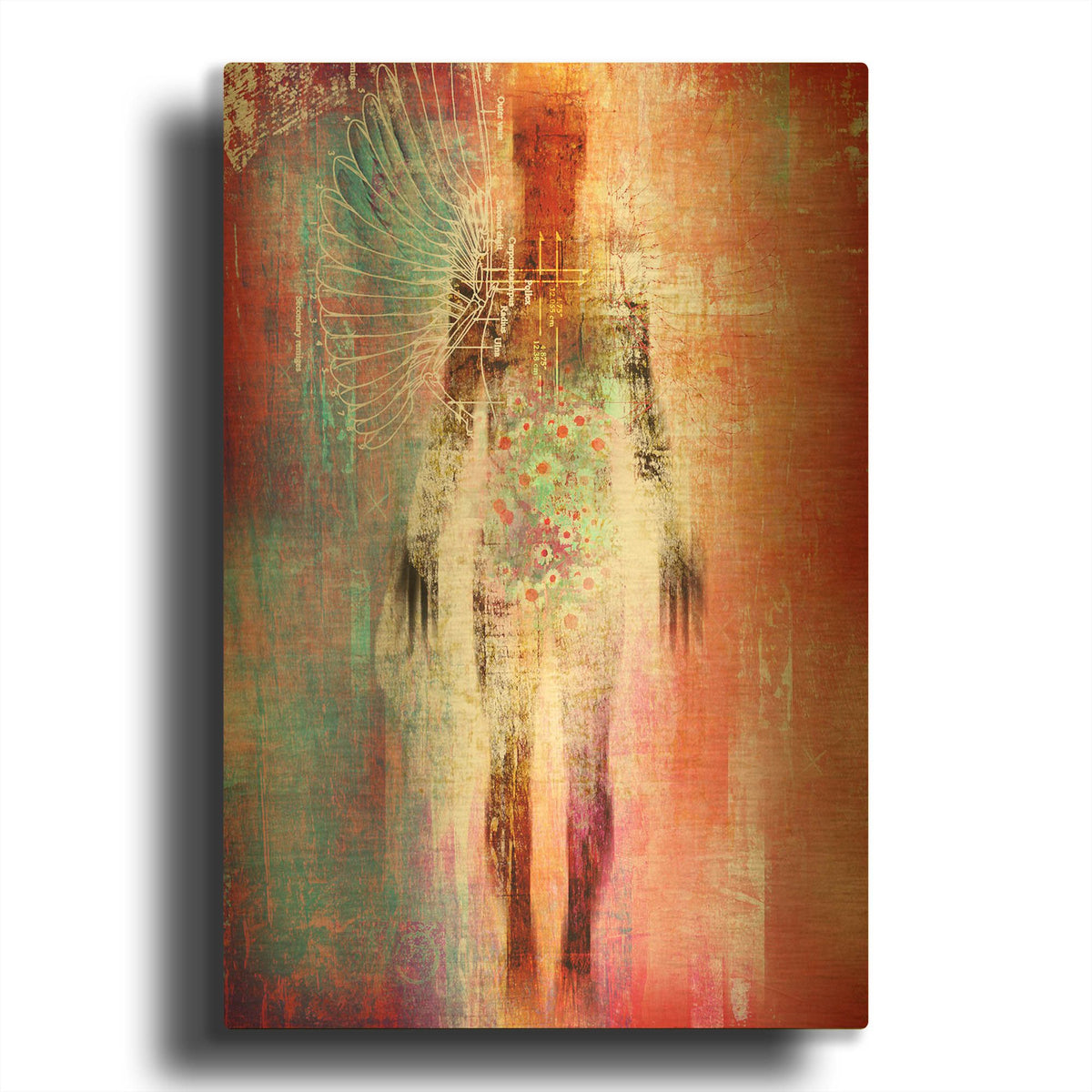 'Wonder 1' By Greg Simanson Gold Metal Wall Art