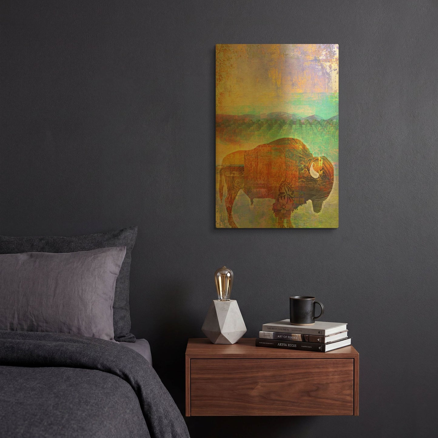 'Buff' By Greg Simanson Gold Metal Wall Art