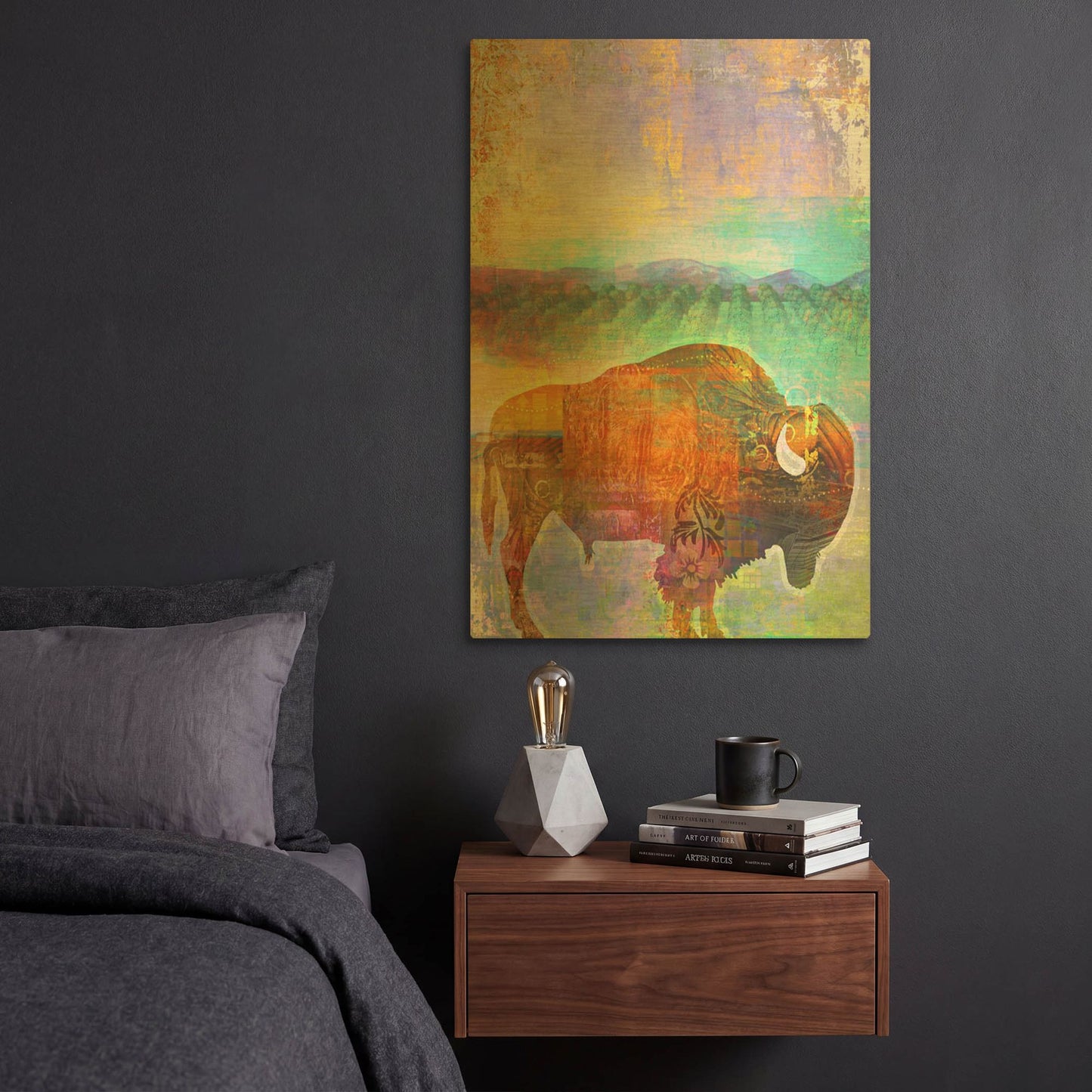 'Buff' By Greg Simanson Gold Metal Wall Art