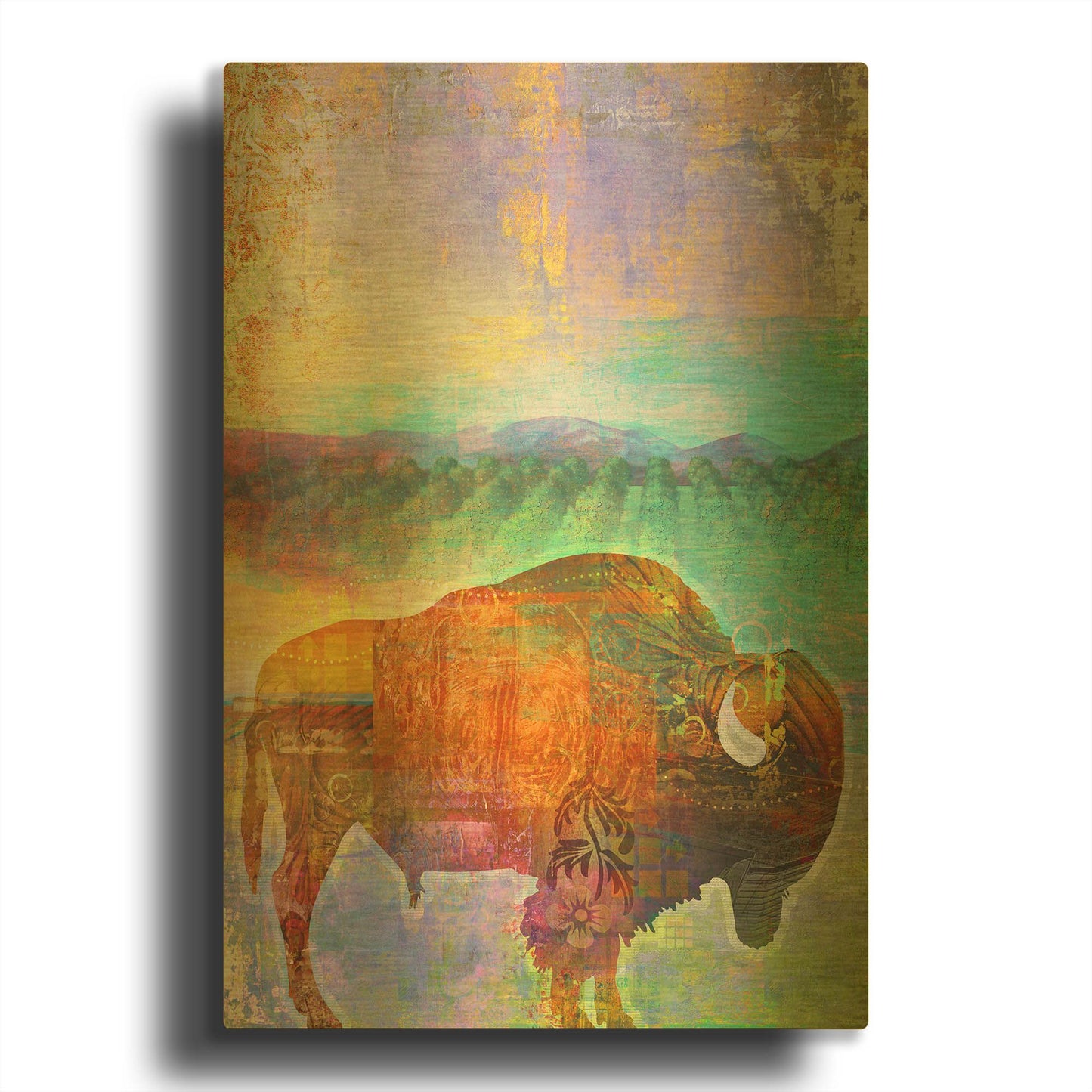 'Buff' By Greg Simanson Gold Metal Wall Art