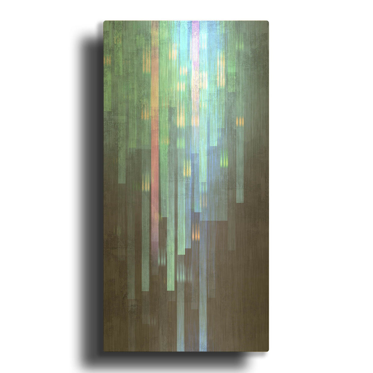 'Geometric 01' By Greg Simanson Gold Metal Wall Art