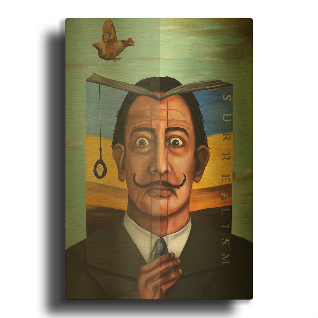 'Book Of Surrealism' By Leah Saulnier Gold Metal Wall Art