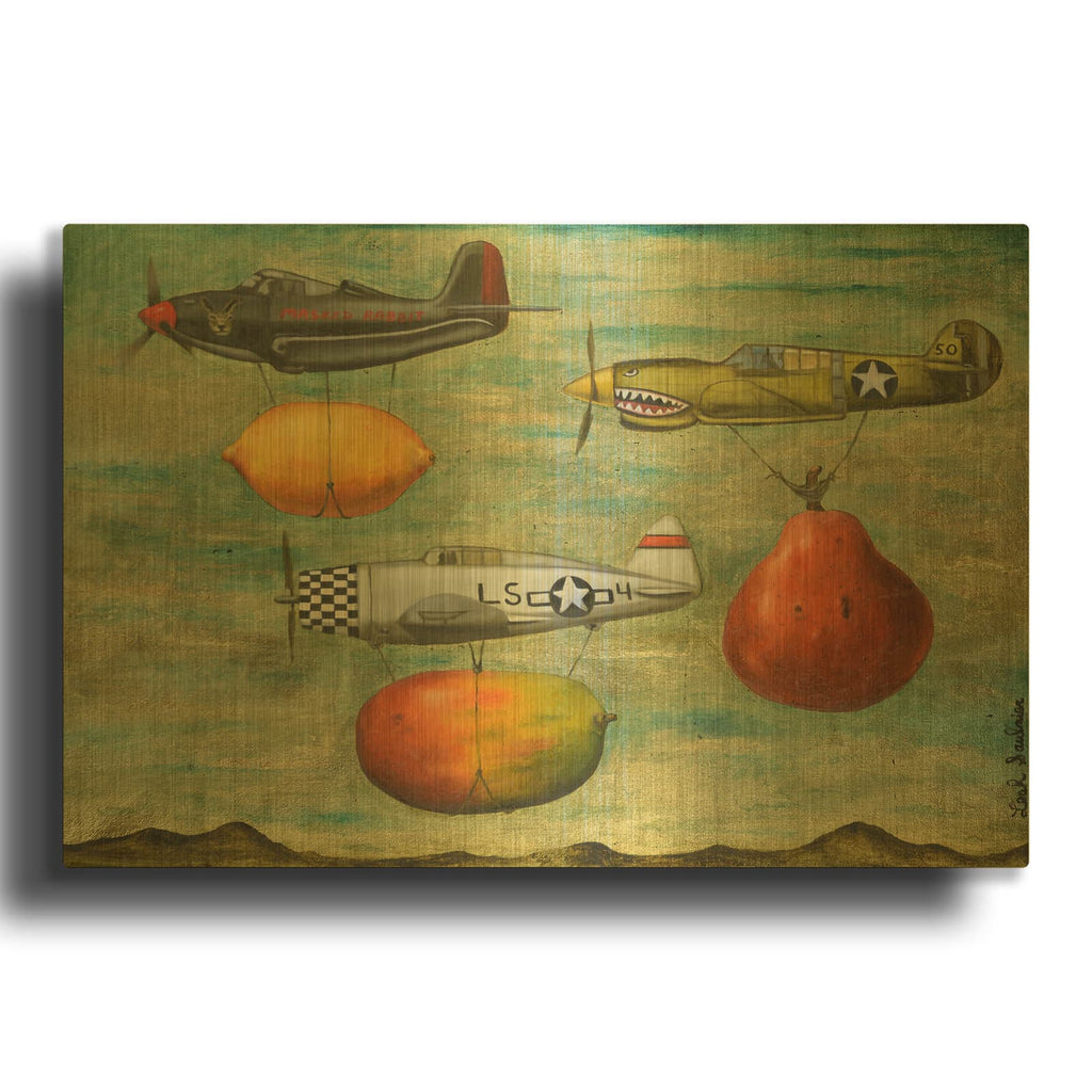 'Amazing Race 7 Al' By Leah Saulnier Gold Metal Wall Art