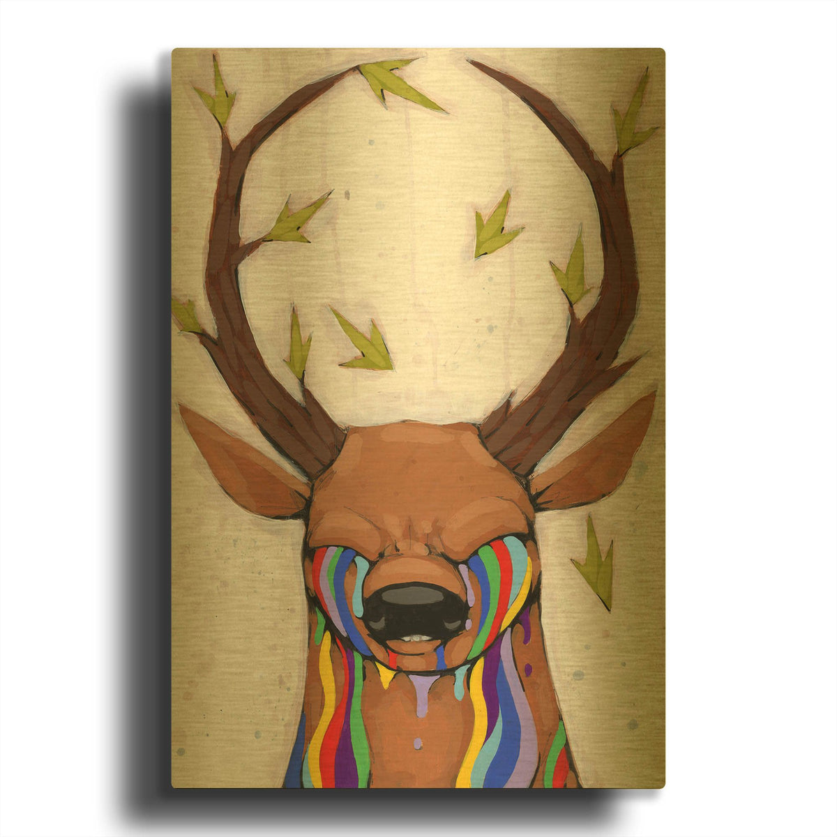 'Nature Of The Beast' By Ric Stultz Gold Metal Wall Art