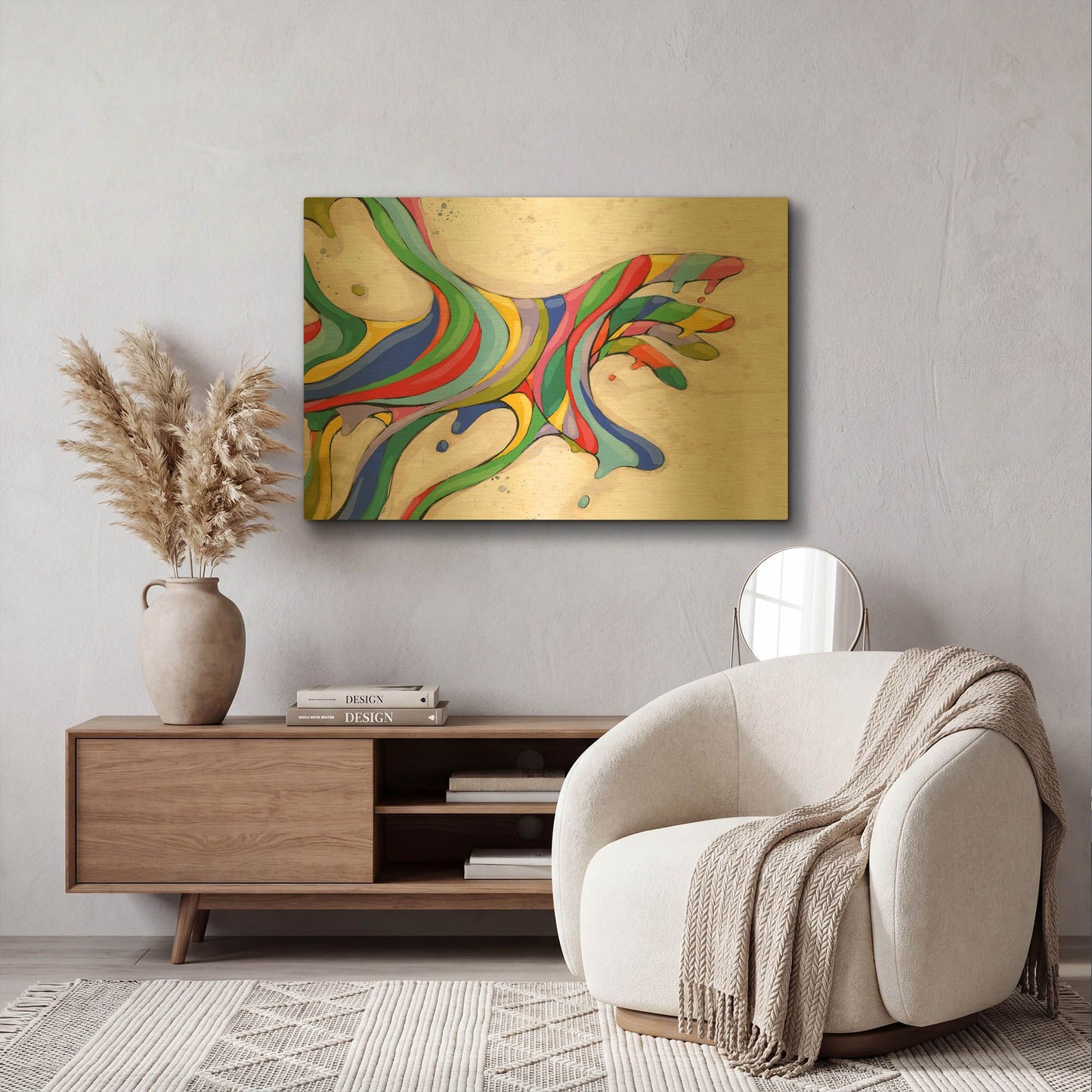 'Reaching Out To You' By Ric Stultz Gold Metal Wall Art