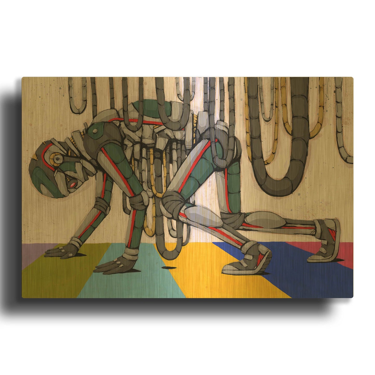'Spilling My Guts' By Ric Stultz Gold Metal Wall Art