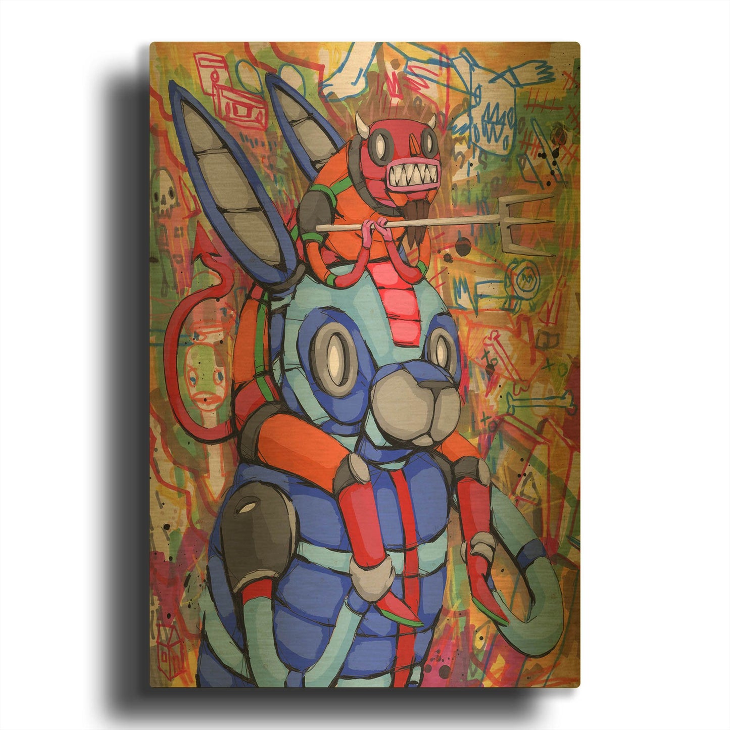 'Always On My Back' By Ric Stultz Gold Metal Wall Art
