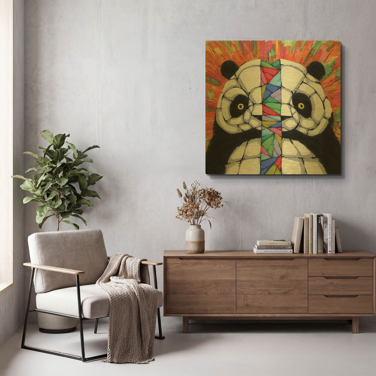 'Bipolar Tendencies' By Ric Stultz Gold Metal Wall Art