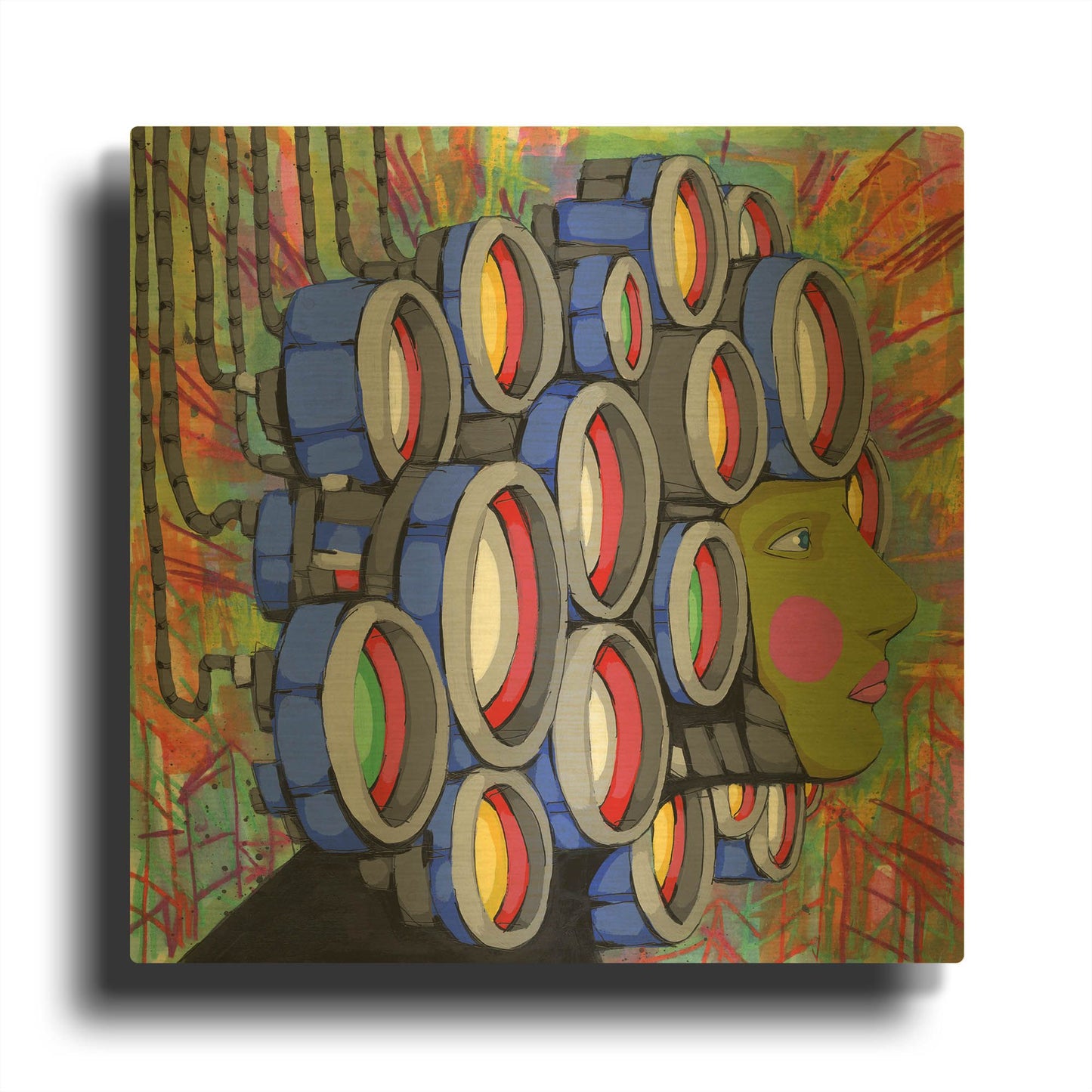 'Center Of Attention' By Ric Stultz Gold Metal Wall Art