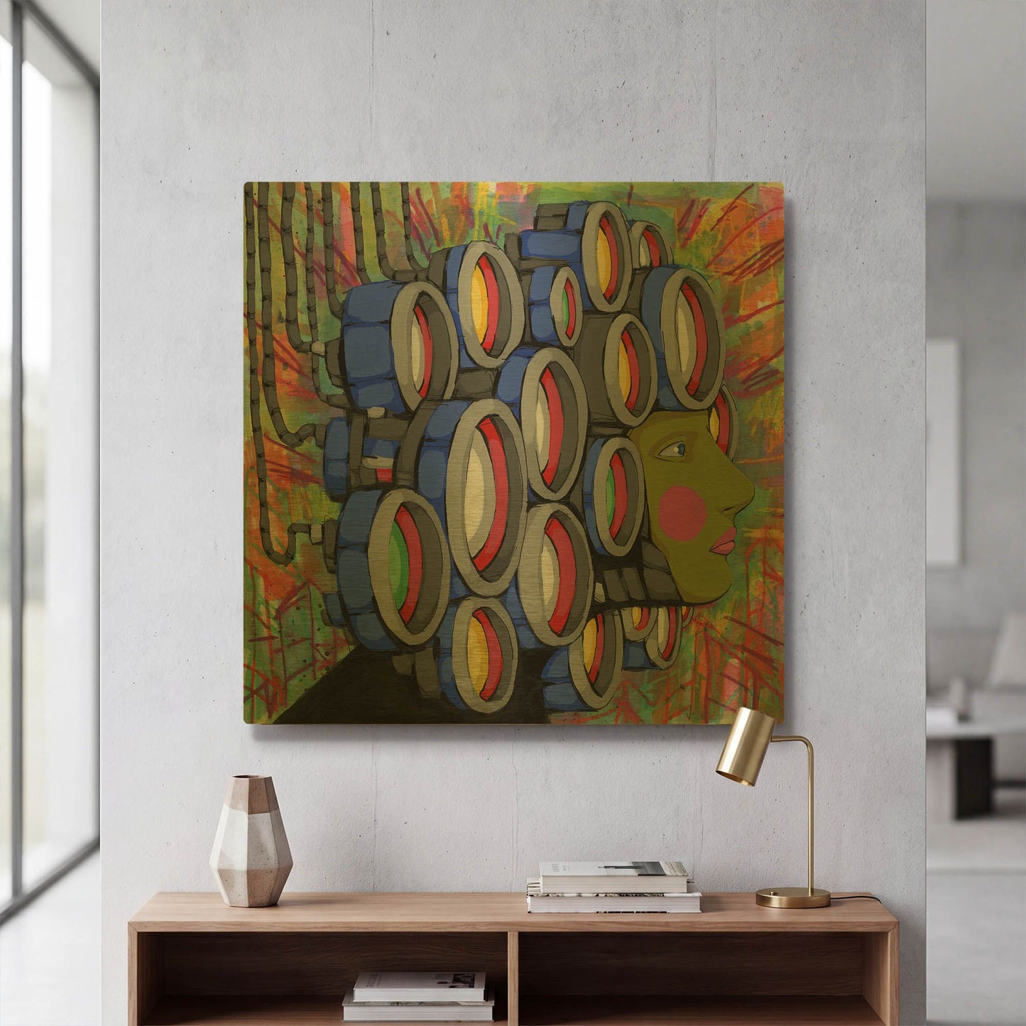 'Center Of Attention' By Ric Stultz Gold Metal Wall Art