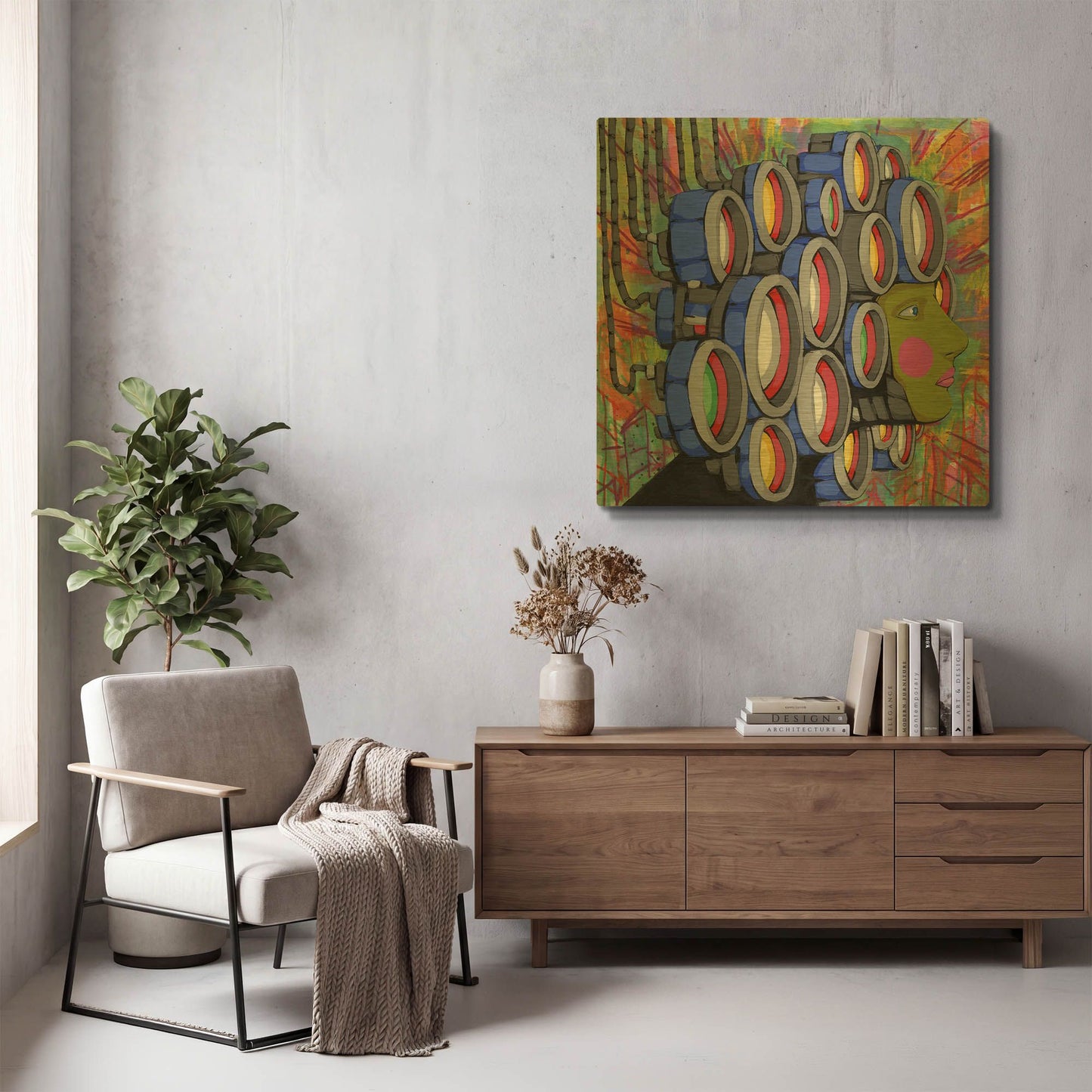 'Center Of Attention' By Ric Stultz Gold Metal Wall Art