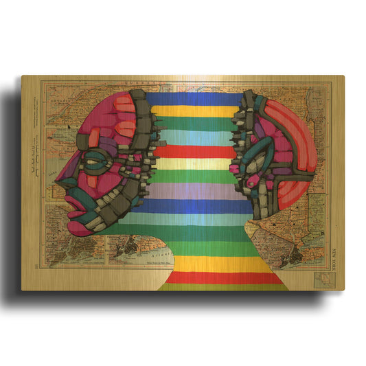 'Expanding Mind' By Ric Stultz Gold Metal Wall Art