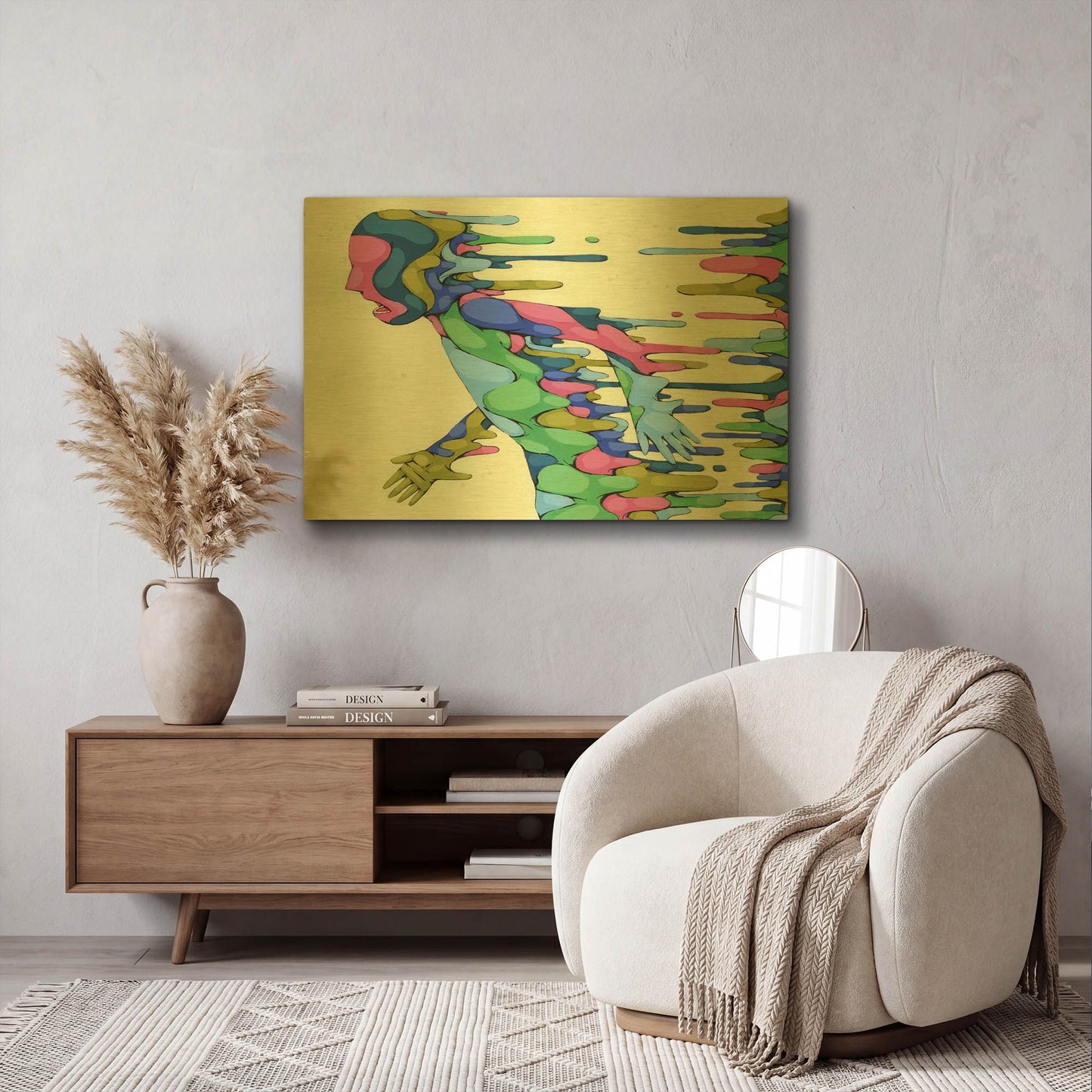 'Going Through It' By Ric Stultz Gold Metal Wall Art