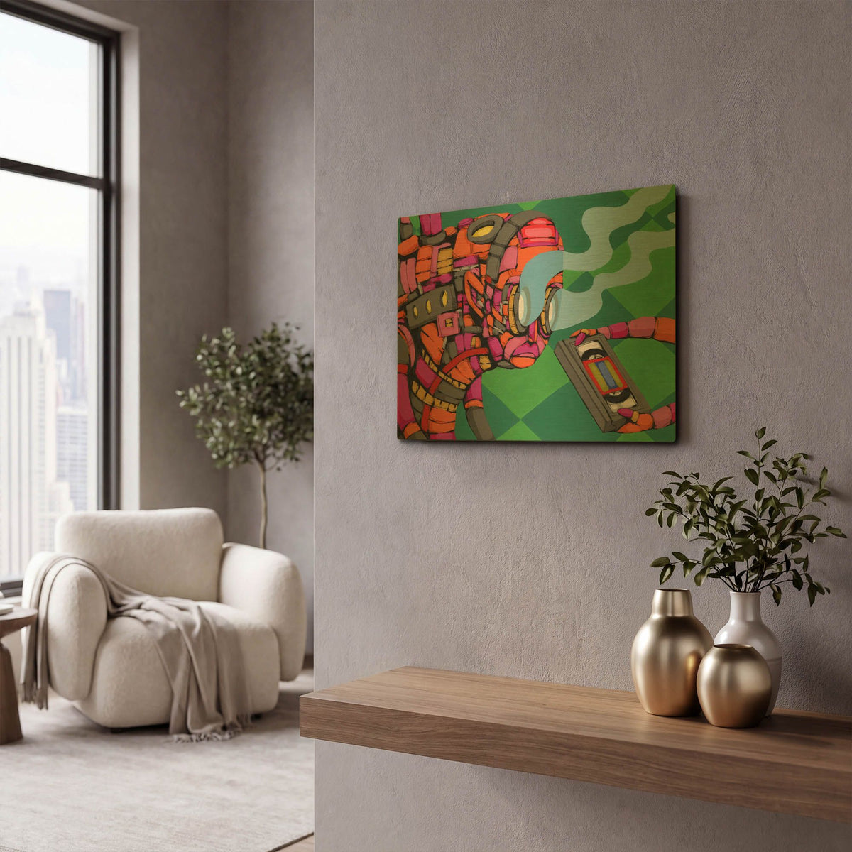 'Seen Too Much' By Ric Stultz Gold Metal Wall Art