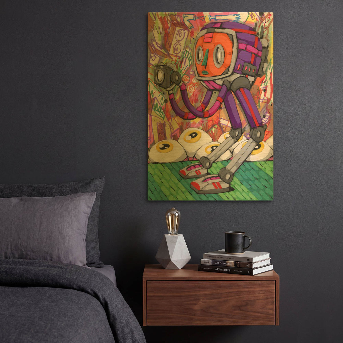 'The Tourist' By Ric Stultz Gold Metal Wall Art
