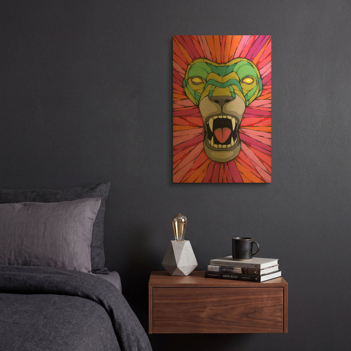 'Aggressive By Nature' By Ric Stultz Gold Metal Wall Art