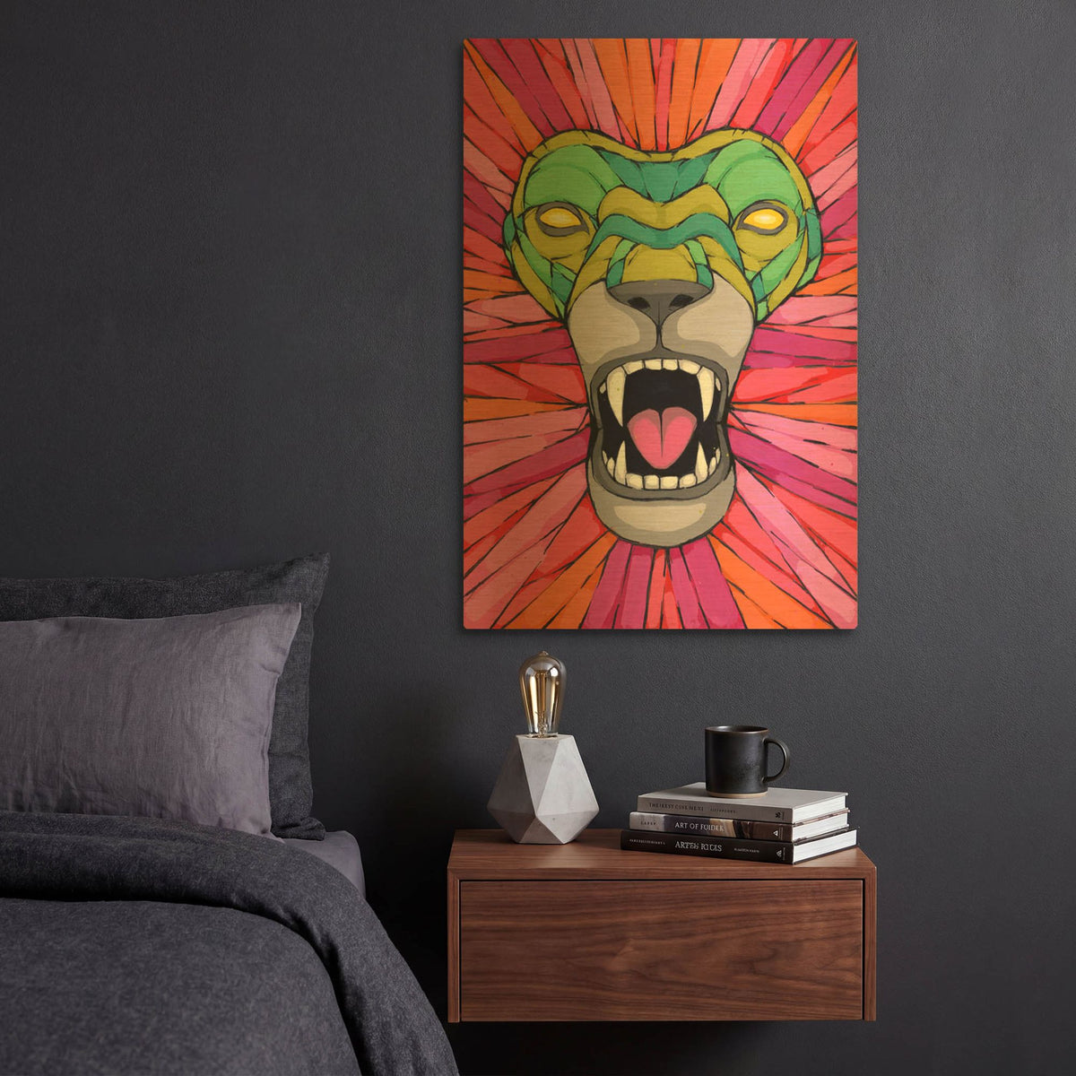 'Aggressive By Nature' By Ric Stultz Gold Metal Wall Art