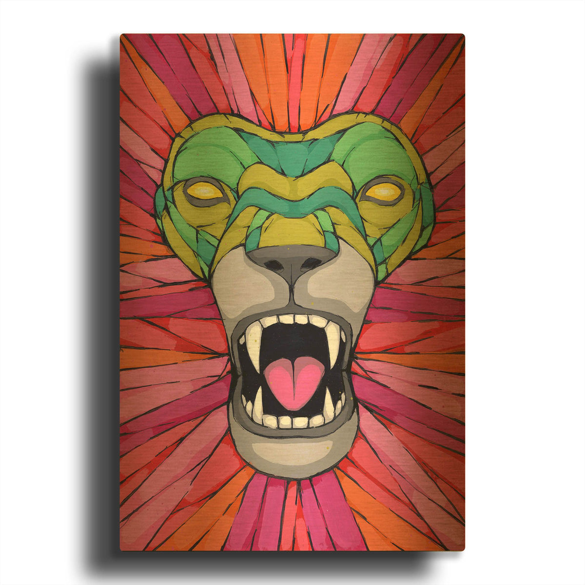 'Aggressive By Nature' By Ric Stultz Gold Metal Wall Art