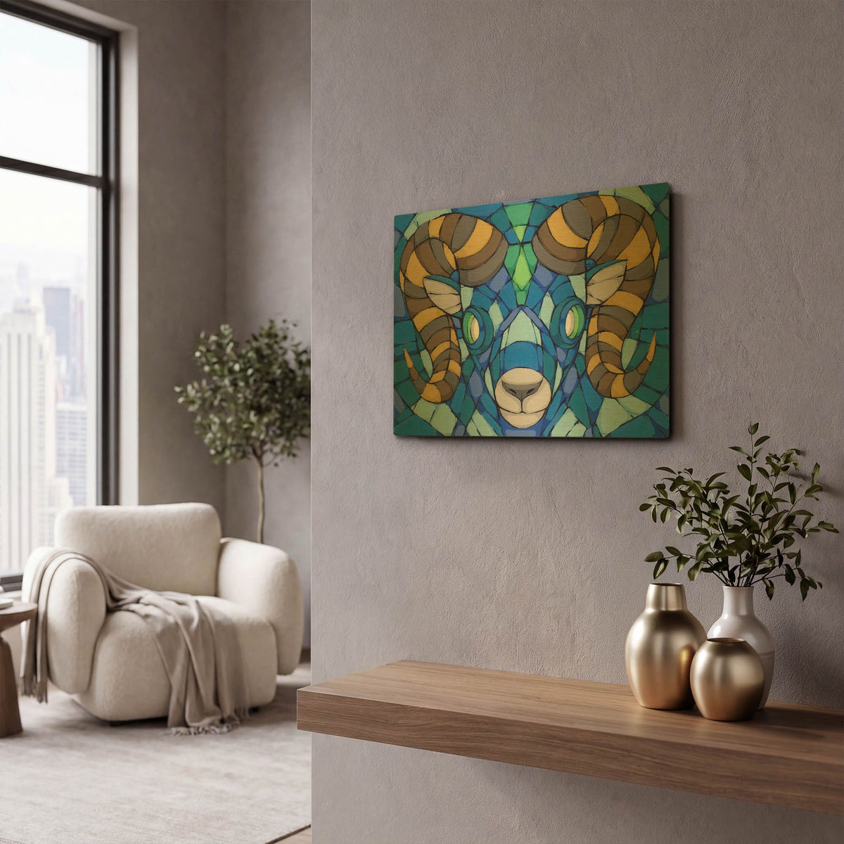 'Blues Run The Game' By Ric Stultz Gold Metal Wall Art