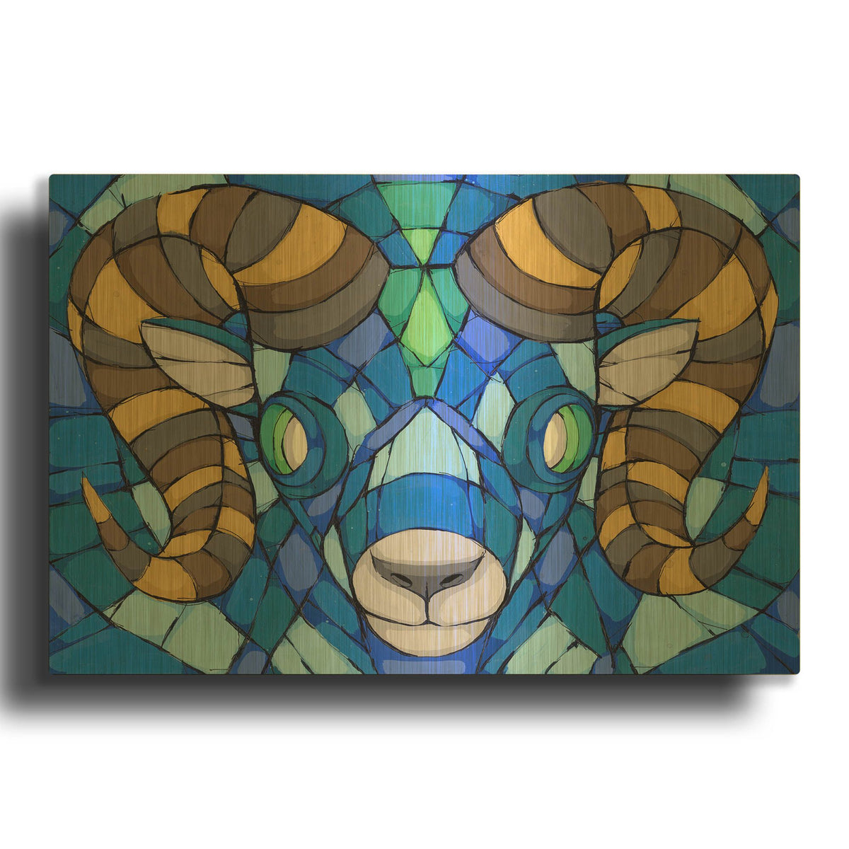 'Blues Run The Game' By Ric Stultz Gold Metal Wall Art