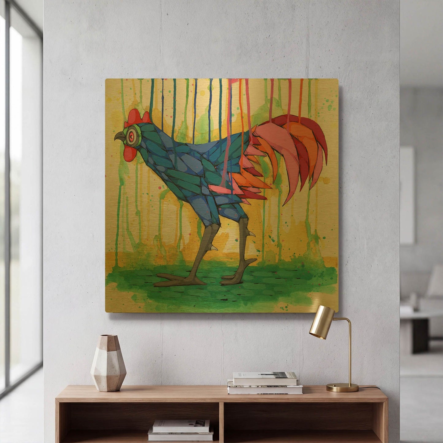 'Early Riser' By Ric Stultz Gold Metal Wall Art