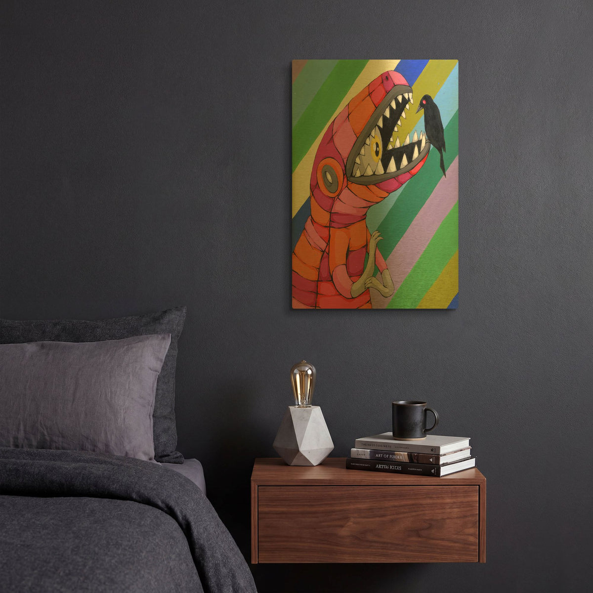 'Fear Inside A Tough Exterior' By Ric Stultz Gold Metal Wall Art