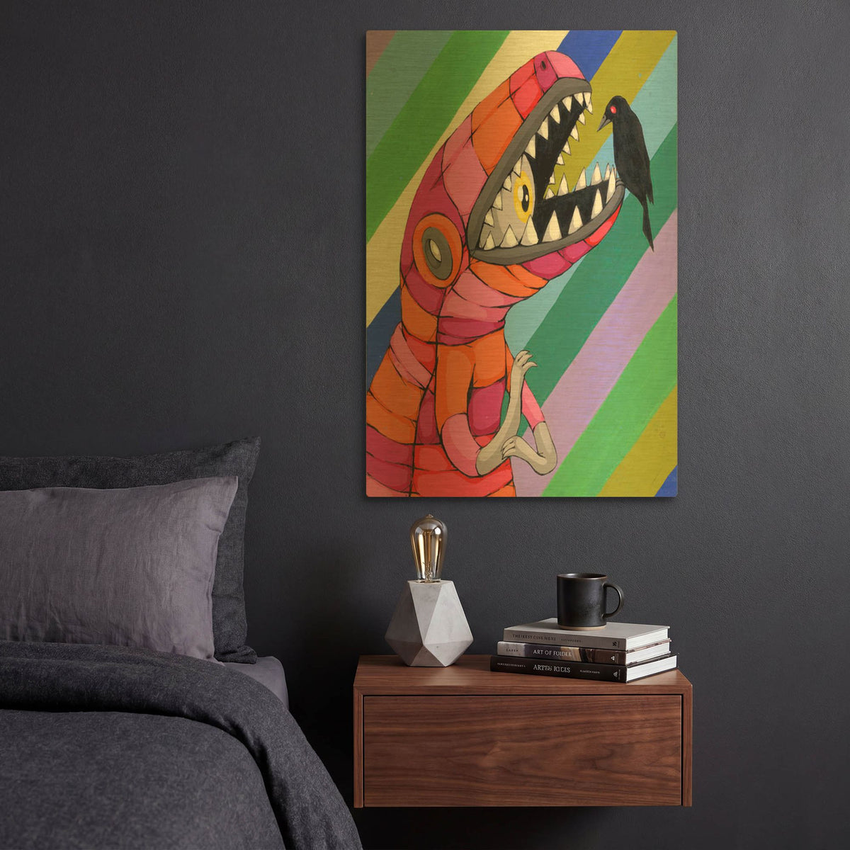 'Fear Inside A Tough Exterior' By Ric Stultz Gold Metal Wall Art