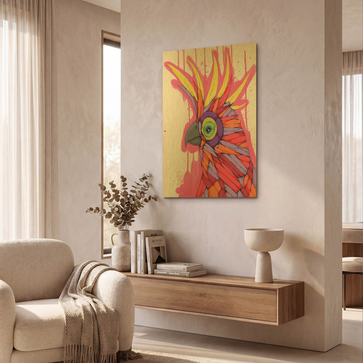 'Impressive Display' By Ric Stultz Gold Metal Wall Art