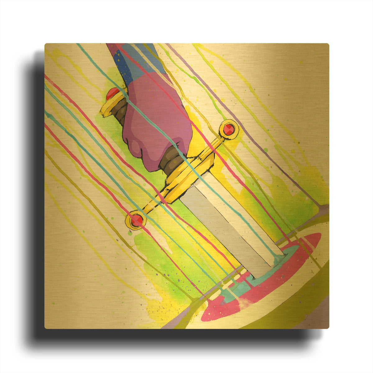 'To The Hilt' By Ric Stultz Gold Metal Wall Art