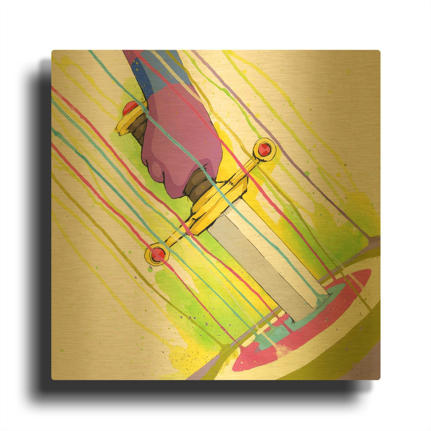 'To The Hilt' By Ric Stultz Gold Metal Wall Art