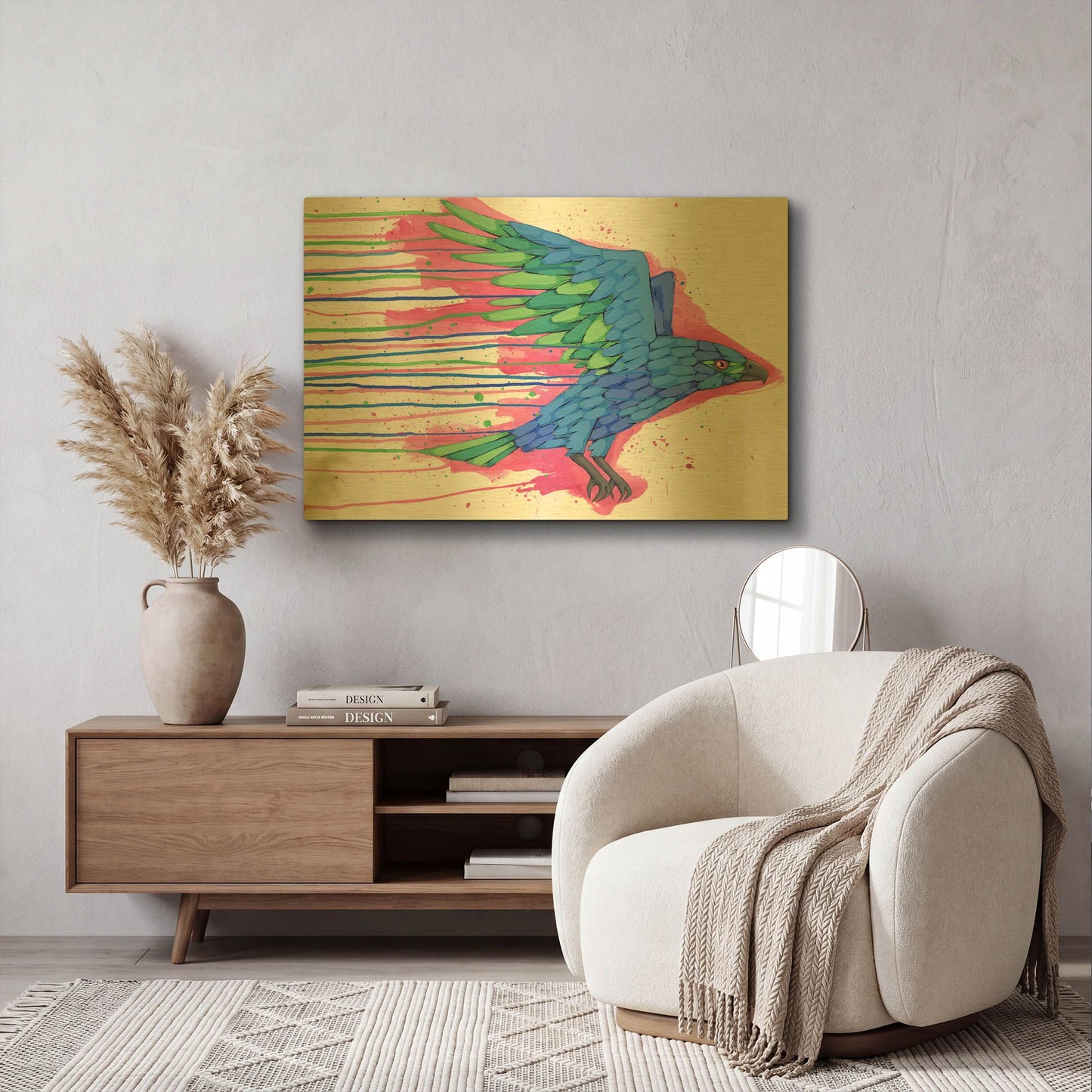 'Coming in Hot' By Ric Stultz Gold Metal Wall Art