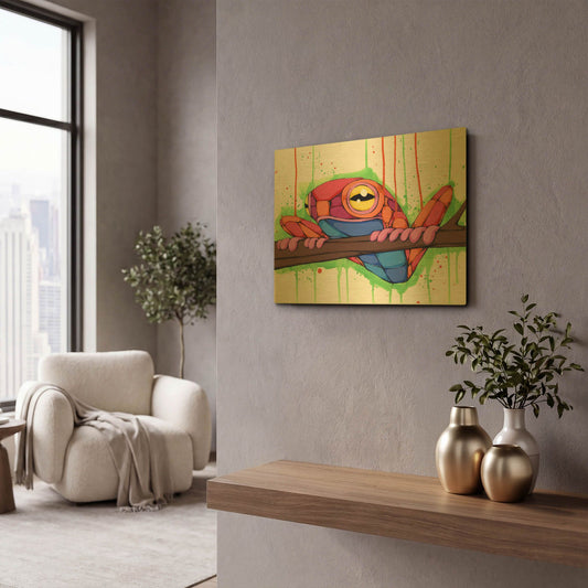 'Out on a Limb' By Ric Stultz Gold Metal Wall Art