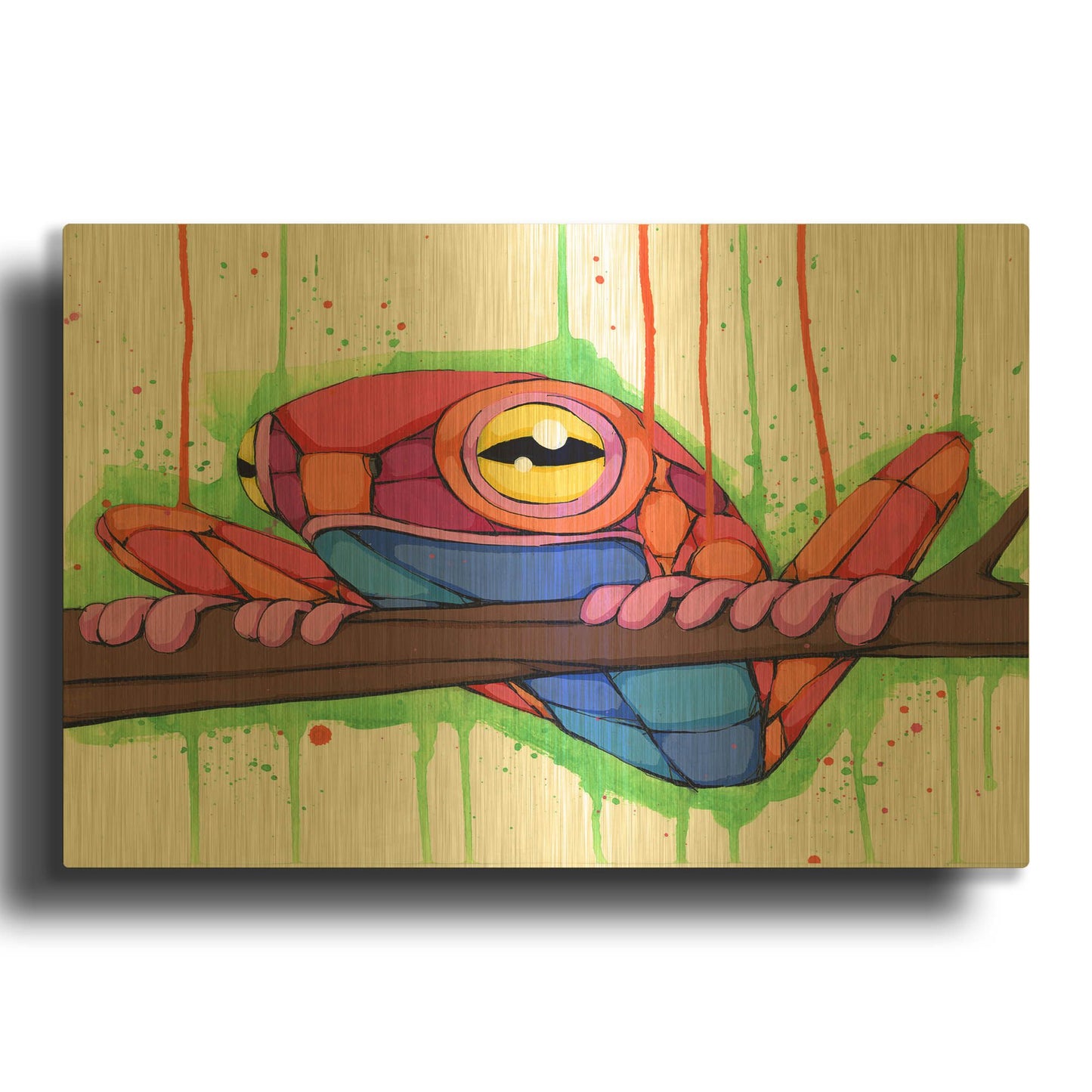 'Out on a Limb' By Ric Stultz Gold Metal Wall Art