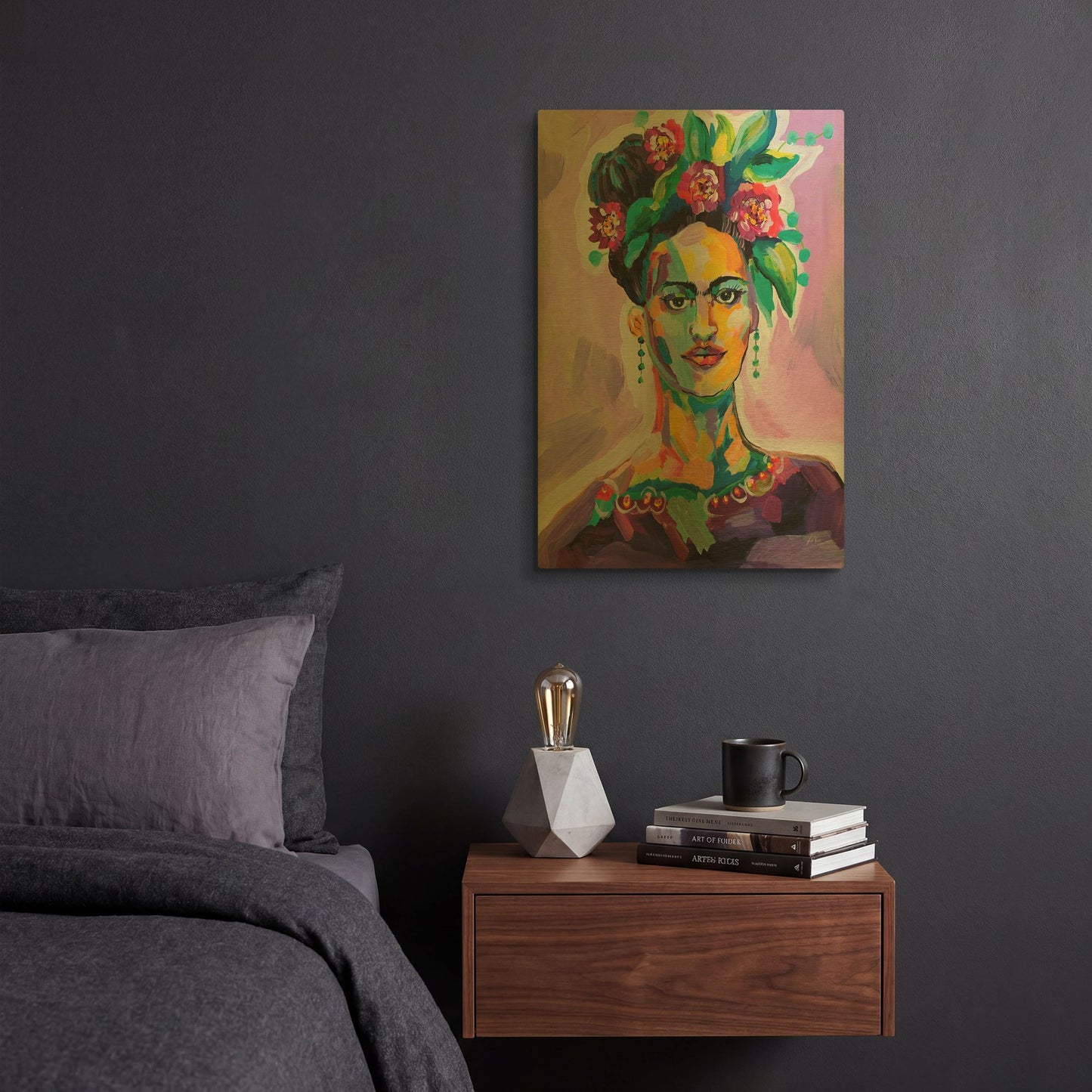 'Frida' By Jeanette Vertentes Gold Metal Wall Art